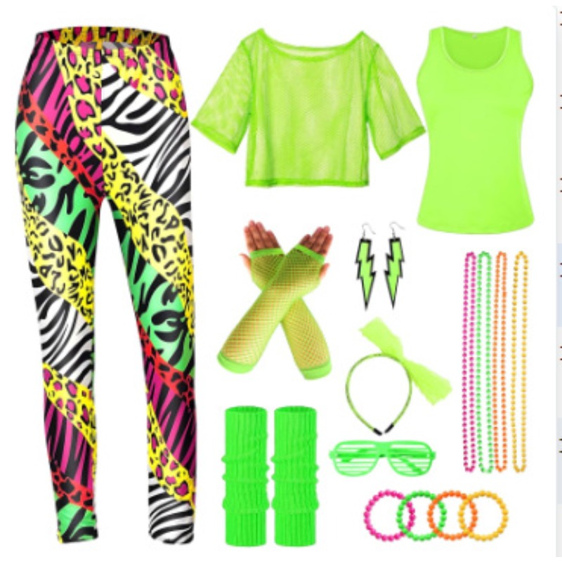 1980s Halloween Costume Set Me - Yoga Fitness Holiday 리뷰 및 가격