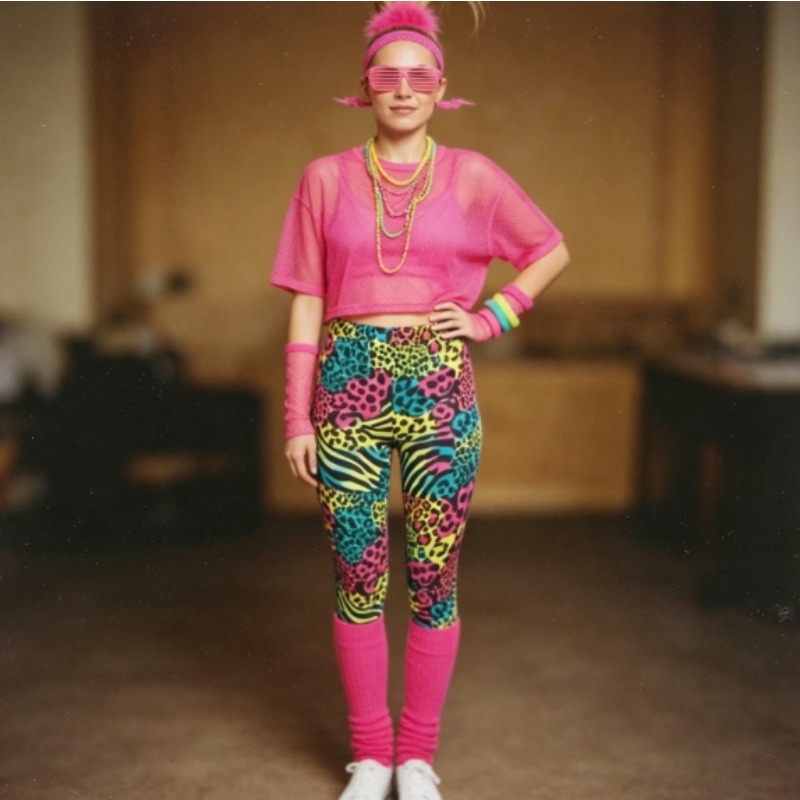 1980s Retro Dance Party Wear B - Yoga Fitness Holiday 리뷰 및 가격