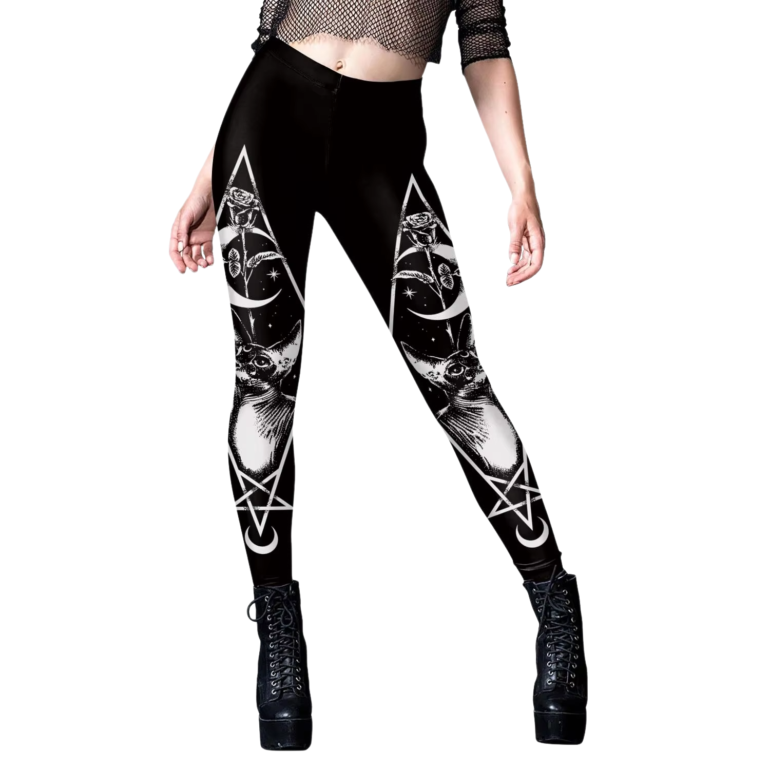 Gothic Women Leggings Sexy Mid - Yoga Fitness Holiday 리뷰 및 가격