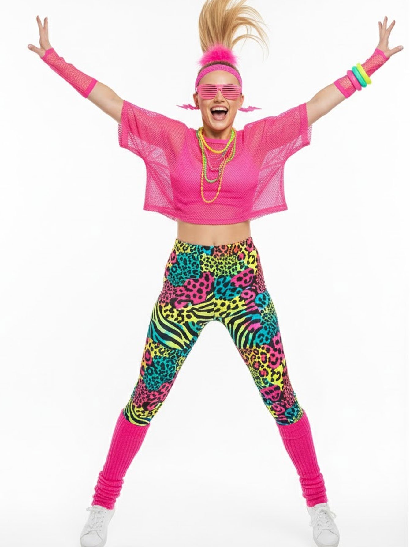 80s Style Mesh T-Shirt Legging - Yoga Fitness Holiday 리뷰 및 가격
