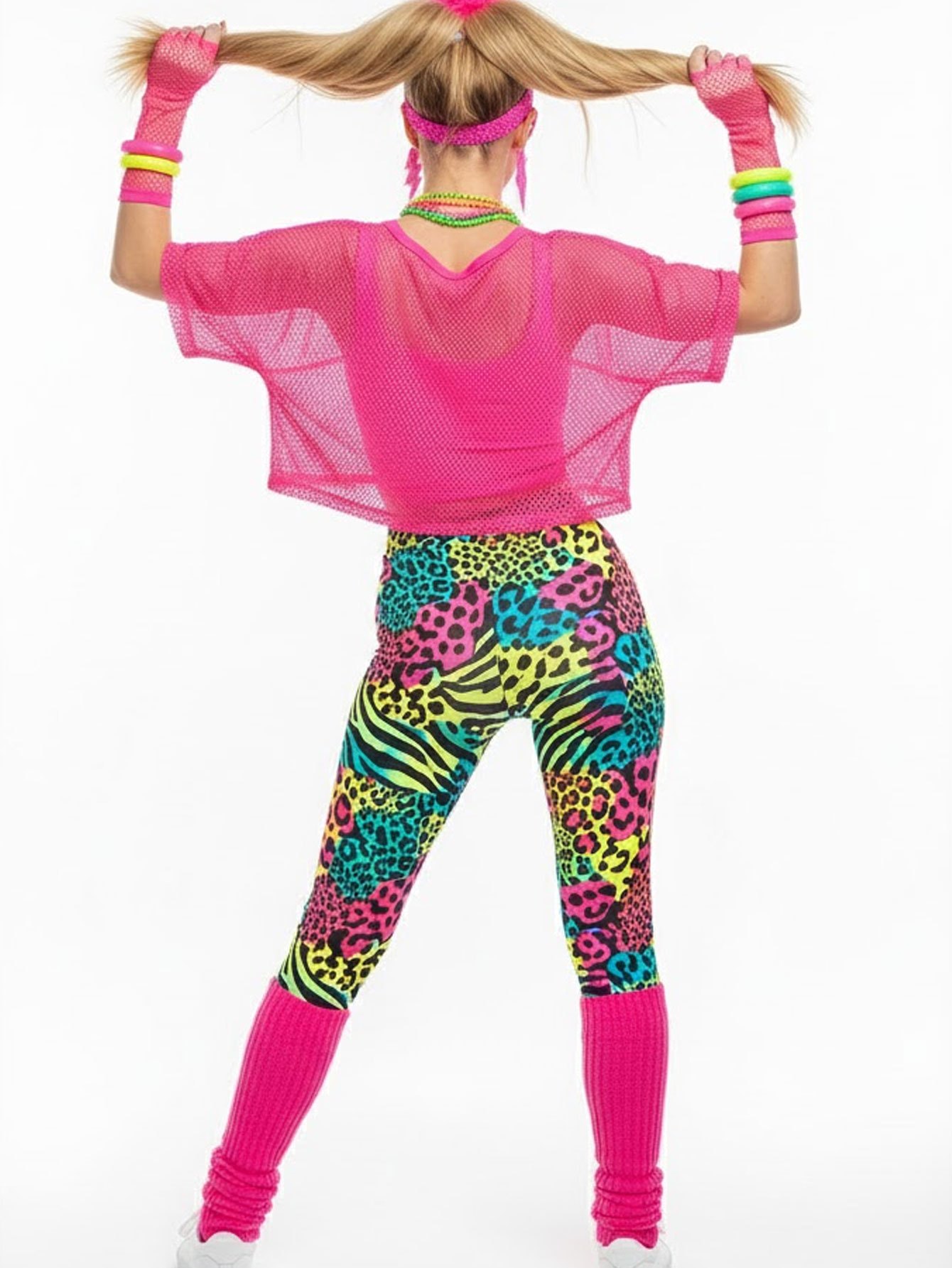 80s Style Mesh T-Shirt Legging - Yoga Fitness Holiday 리뷰 및 가격