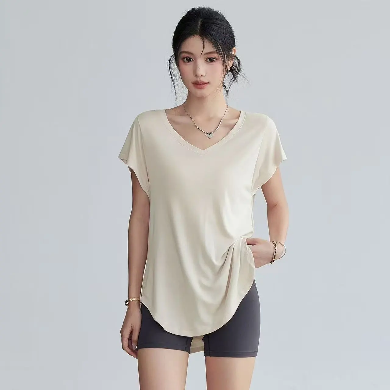 Women's Slimming Round Neck Yo - Yoga Fitness Exercises 리뷰 및 가격
