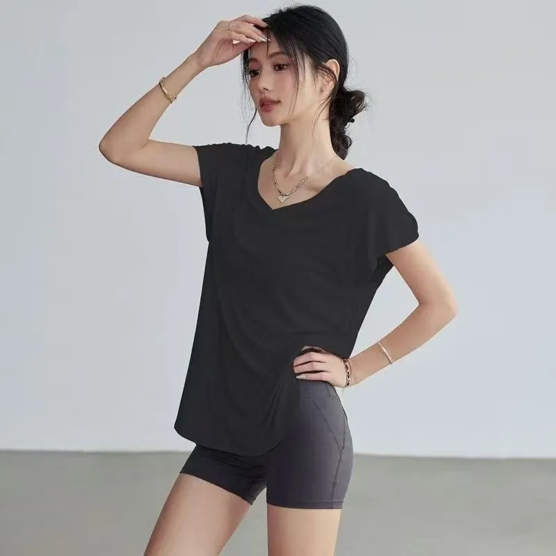 Women's Slimming Round Neck Yo - Yoga Fitness Exercises 리뷰 및 가격